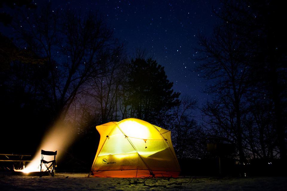 Emplacement de camping pour tente
